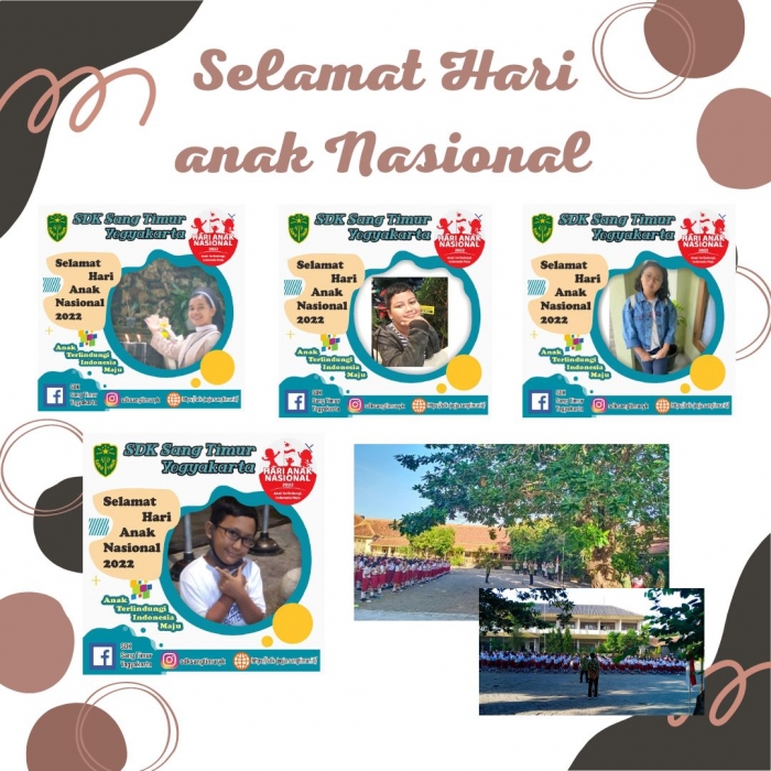 Semangat Kasih, Persaudaraan, Beriman, Cerdas dan Ceria Di Hari Anak Nasional 2022